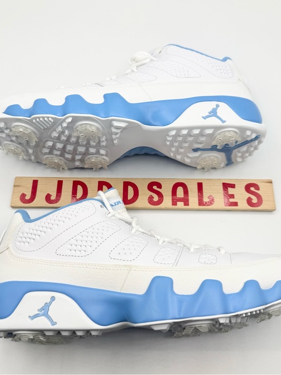 Nike Air Jordan 9 Retro Low G Golf UNC University Blue White FJ5934-101 Men’s - Picture 6 of 12